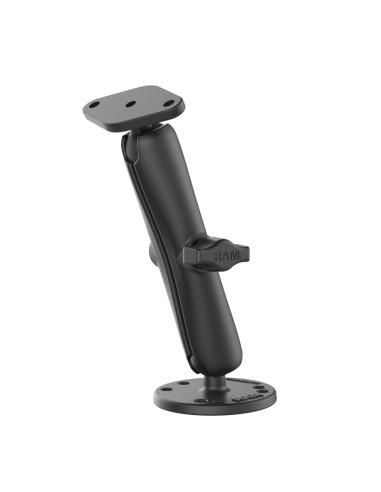 RAM® Double Ball Drill-Down Mount with Diamond Plate - Long