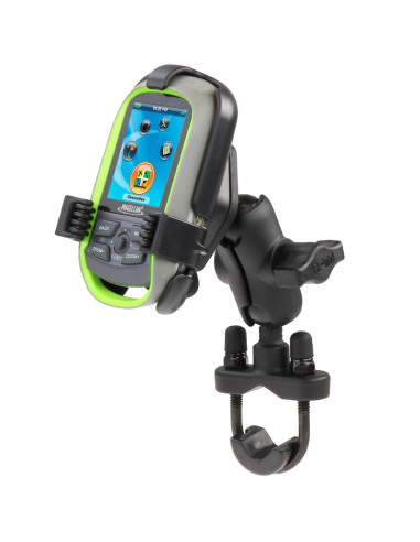 RAM® Handlebar U-Bolt Double Ball Mount for Magellan eXplorist GC + More