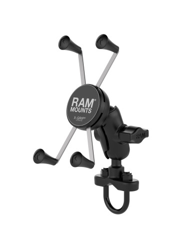 RAM® X-Grip® Large Phone Mount with Handlebar U-Bolt Base - Short