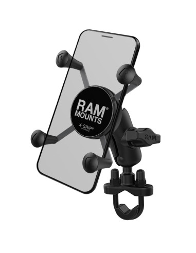 RAM® X-Grip® Phone Mount with Handlebar U-Bolt Base - Short