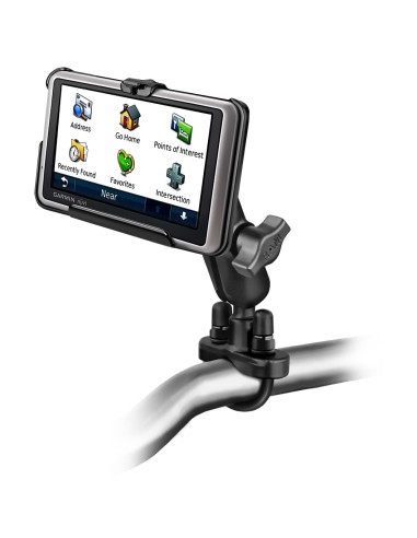 RAM® Handlebar U-Bolt Mount for Garmin nuvi 1300 & 2400 Series + More