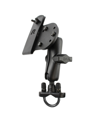 RAM® Handlebar U-Bolt Double Ball Mount with Gun Holster Clip