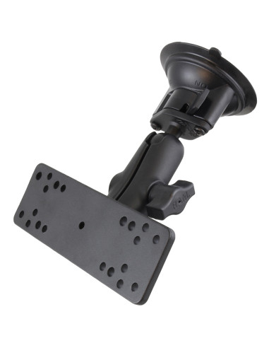 RAM® Twist-LockT Suction Cup Mount with Electronics Plate - Medium