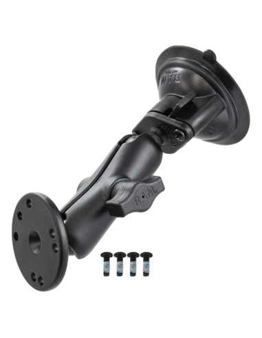 RAM® Twist-LockT Suction Cup Mount with Round Plate & Hardware