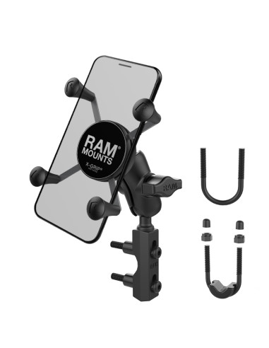 RAM® X-Grip® Phone Mount with Brake/Clutch Reservoir Base - Short