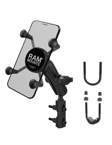 RAM® X-Grip® Phone Mount with Brake/Clutch Reservoir Base - Medium