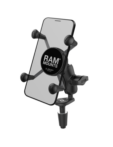 RAM® X-Grip® Phone Holder with Motorcycle Fork Stem Base