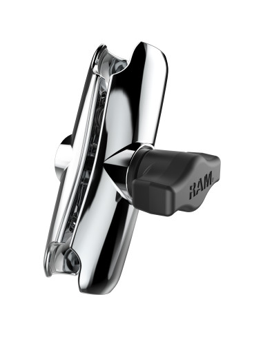 RAM® Chrome Double Socket Arm - B Size Medium