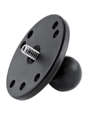 RAM® Ball Adapter with Round Plate and 1/4"-20 Threaded Stud - B Size