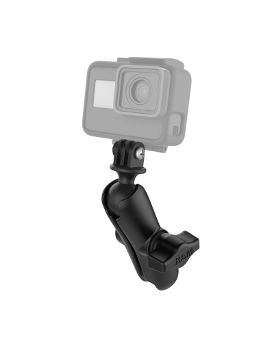 RAM® Double Socket Arm with Universal Action Camera Adapter