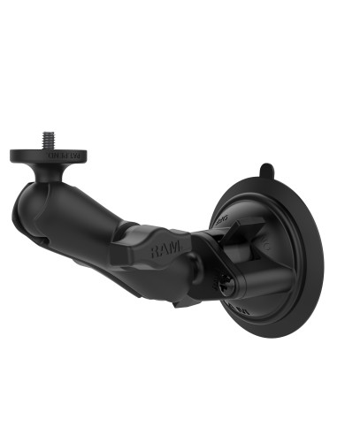 RAM® Twist-LockT Suction Cup Mount with 1/4"-20 Camera Adapter - Short