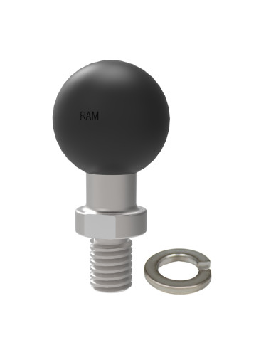 RAM® Ball Adapter with 3/8"-16 Threaded Post & Lock Washer - B Size