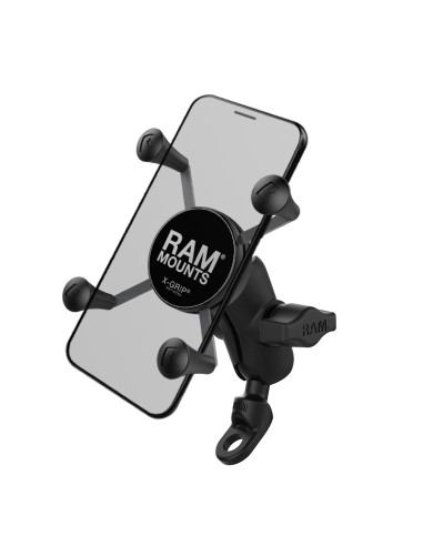 RAM® X-Grip® Phone Mount with 9mm Angled Bolt Head Adapter