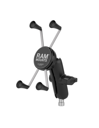 RAM® X-Grip® Large Phone Mount with Motorcycle Handlebar Clamp Base