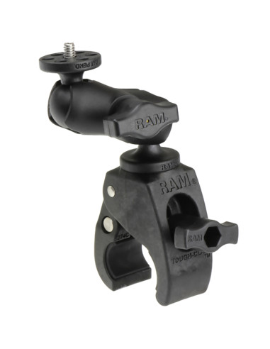 RAM® Tough-ClawT Small Clamp Mount with 1/4"-20 Action Camera Adapter