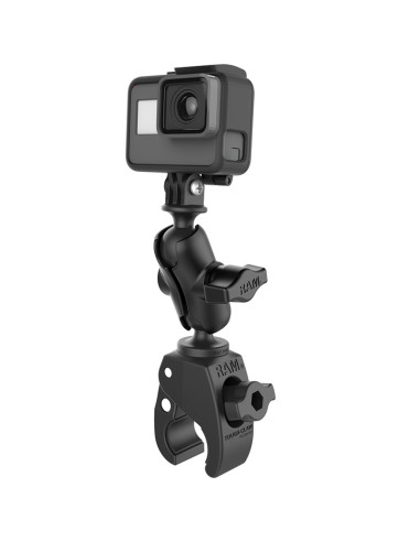 RAM® Tough-ClawT Clamp Mount with Action Camera Adapter - Aluminum