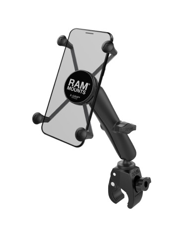 RAM® X-Grip® Large Phone Mount with Tough-ClawT Small Clamp Base - Long