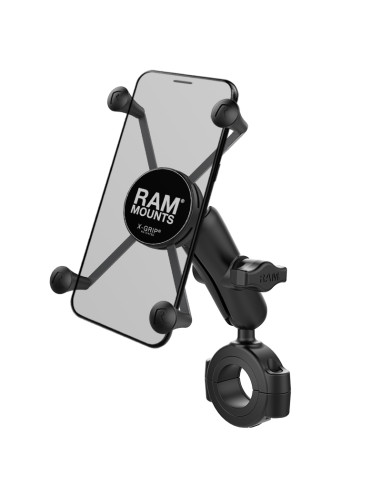 RAM® X-Grip® Large Phone Mount with TorqueT Large Rail Base - Medium Arm