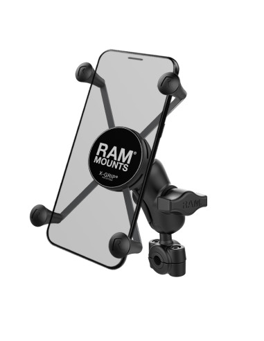 RAM® X-Grip® Large Phone Mount with TorqueT Small Rail Base - Short Arm