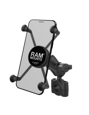 RAM® X-Grip® Large Phone Mount with TorqueT Medium Rail Base - Short Arm