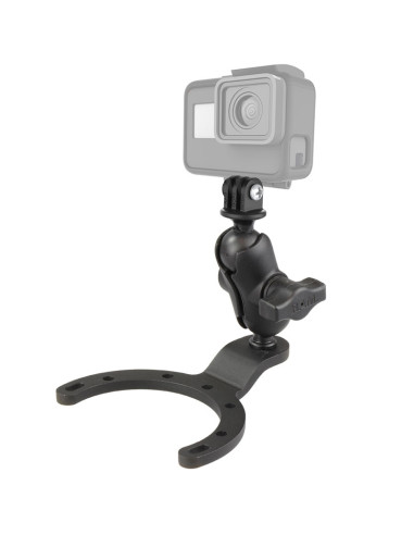 RAM® Large Gas Tank Mount with Universal Action Camera Adapter