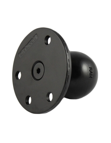 RAM® Large Round Plate with Ball & Steel Reinforced Bolt - D Size