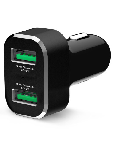 GDS® 2-Port USB Cigarette Charger with Qualcomm® Quick ChargeT