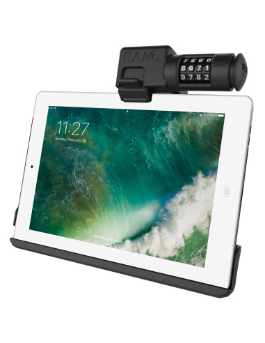 RAM® EZ-RollrT Combo Locking Holder for iPad 6th Gen, Air 2 + More