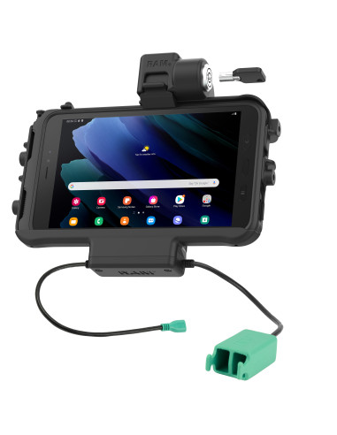 RAM® Low-Profile Locking Power + Dual USB Dock for Tab Active5 & 3