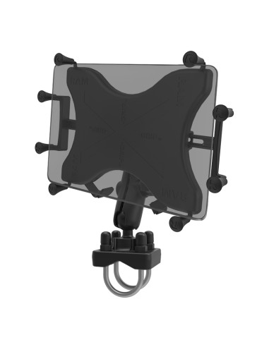 RAM® X-Grip® Mount with Double U-Bolt Base for 9"-11" Tablets