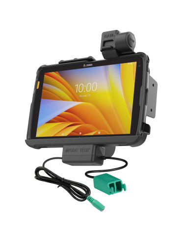 RAM® Tough-DockT Power + Dual USB with Latch for Zebra ET4x 10" Tablet