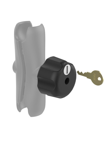 RAM® Key Lock Knob with Steel Insert for C Size Socket Arms