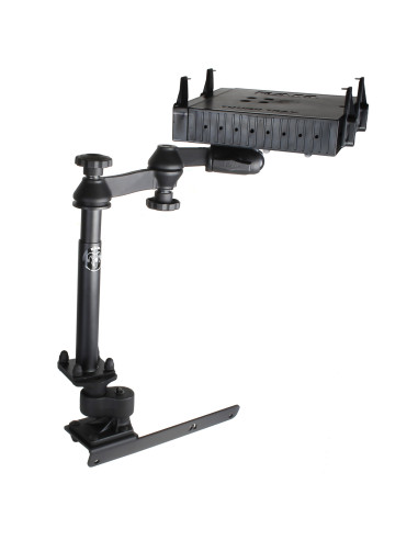 RAM® No-DrillT Laptop Mount with Flat Arms for 12-24 Ram 2500-5500