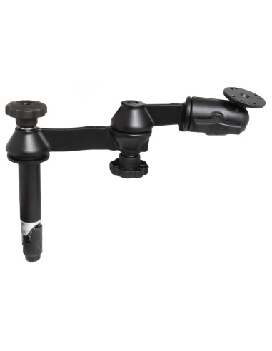 RAM® 4" Upper Pole with Double Swing Arms & Round Plate