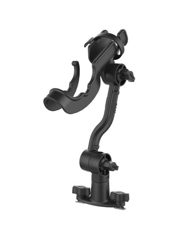 RAM ROD® Fishing Rod Holder with Extension Arm & Dual T-Bolt Track Base