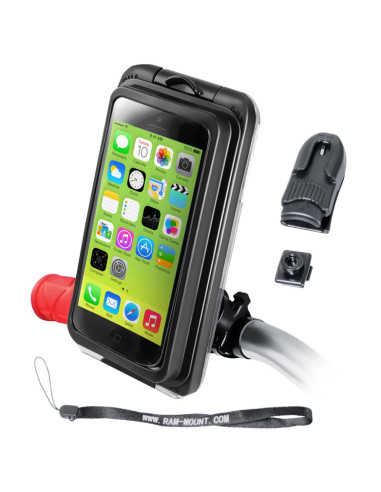 RAM® Aqua Box® Pro 20 for iPhone 5 with RAM® EZ-On/OffT Bicycle Mount