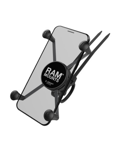 RAM® X-Grip® Large Phone Mount with RAM® EZ-On/OffT Bicycle Base