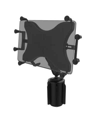 RAM® X-Grip® with RAM-A-CANT II Cup Holder Mount for 9"-11" Tablets