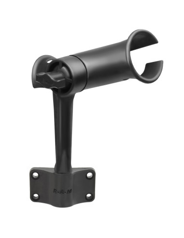 RAM® Tube Jr.T Rod Holder with Bulkhead Base - 6" Post