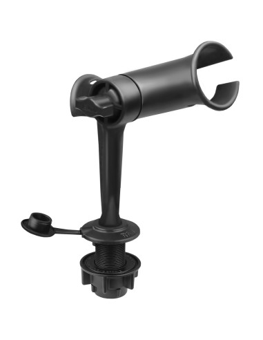 RAM® Tube Jr. T Rod Holder with Round Flush Base