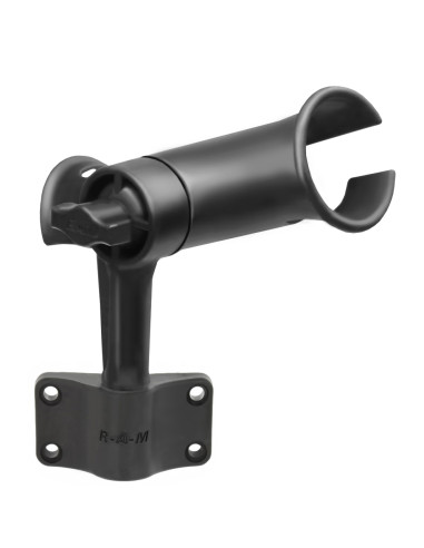 RAM® Tube Jr.T Rod Holder with Bulkhead Base - 4" Post