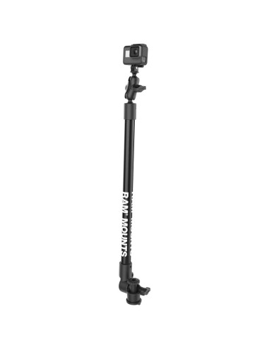 RAM® Tough-PoleT Camera Mount with Single Pipe & RAM® Track-NodeT Base