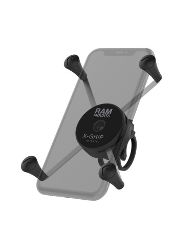 RAM® X-Grip® Large Phone Mount with Low-Profile Zip Tie Handlebar Base