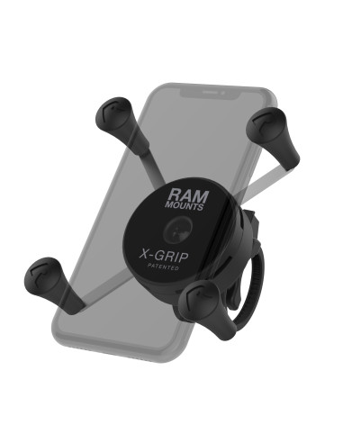 RAM® X-Grip® Phone Mount with Low-Profile Zip Tie Handlebar Base