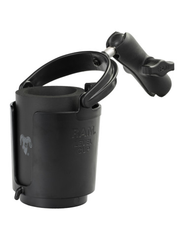 RAM® Level CupT 16oz Drink Holder with Double Socket Arm