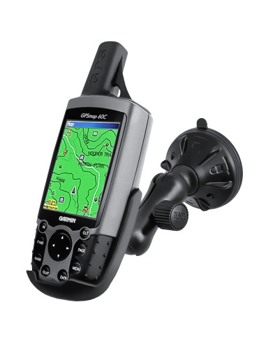 RAM® Twist-LockT Low-Profile Suction Mount for Garmin GPS 60 + More