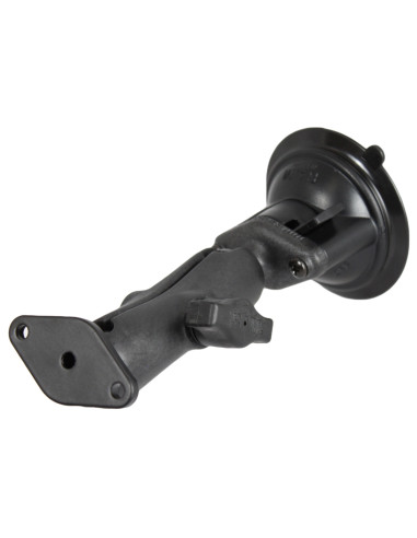 RAM® Twist-LockT Composite Suction Mount with Aluminum Diamond Plate