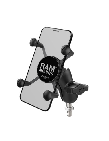 RAM® X-Grip® Phone Mount with 3/8"-16 Threaded Ball Base