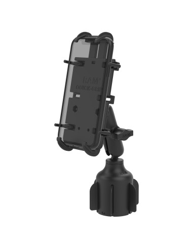 RAM® Quick-GripT XL Phone Mount with StubbyT Cup Holder Base