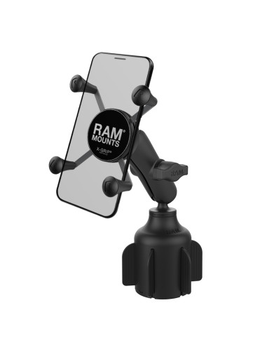 RAM® X-Grip® Phone Mount with RAM® StubbyT Cup Holder Base